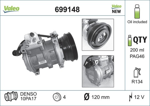 Kompressor klimaanlage valeo - klimaanlage,